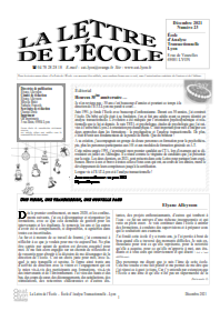 La lettre de l'école n°23